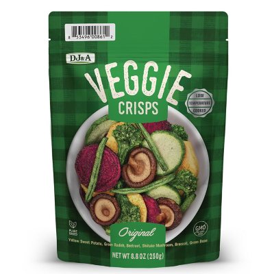 DJ & A Veggie Crisps Original Large 12 x 250g