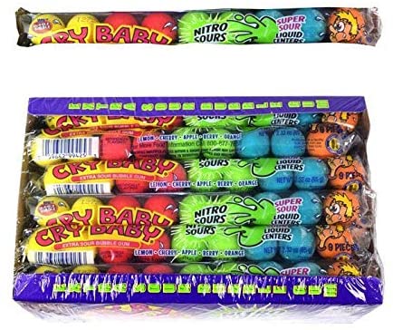Dubble Bubble  Dubble Bubble Cry Baby Nitro Sours Gumballs 24 x 65g