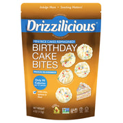 Drizzilicious Mini Rice Cakes, Birthday Cake flavour, 113g - gluten-free, dairy-free and Kosher.
