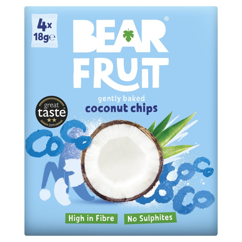 Bear Fruit Coconut Straight Up 4 x 4 x 18g