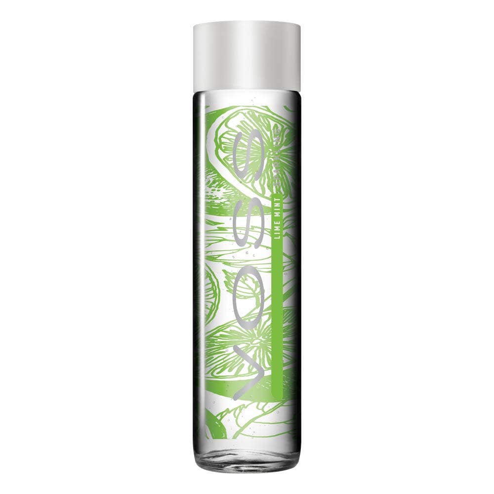 Voss Lime Mint Glass 12 x 375ml