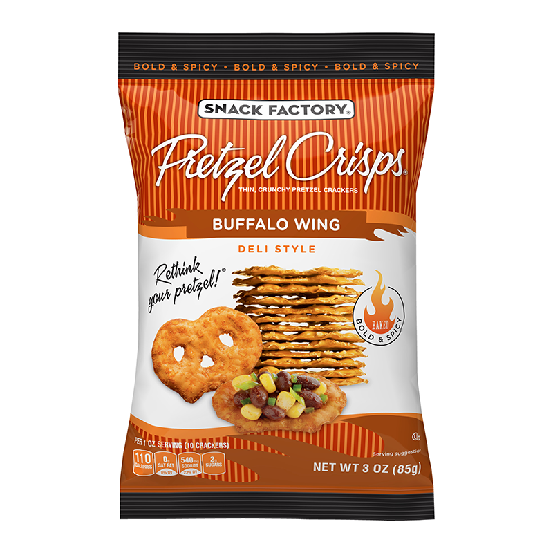 Snyders Pretzel Crisps Buffalo Wing 8 x 85g (3oz)
