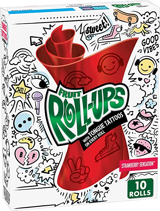 Betty Crocker Fruit Roll-Ups Strawberry Sensation 10 x 142g (5oz)