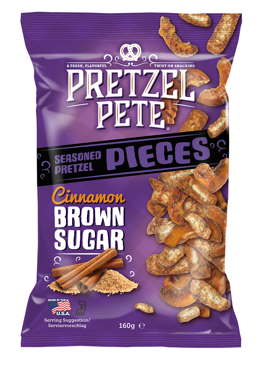 Pretzel Pete Cinnamon Brown Sugar 8 x 120g