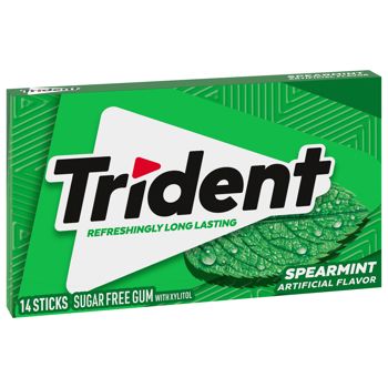 Trident  Single Spearmint 14 Strips NK 12 x 2.3g