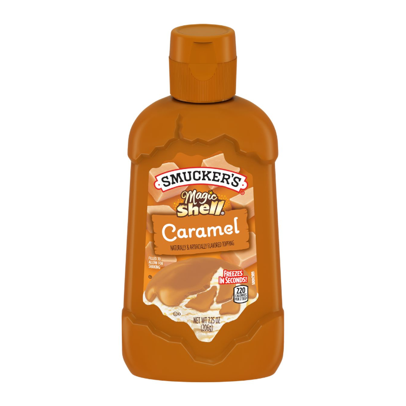 Smuckers Magic Shell Caramel Topping 8 x 206g (7.25oz)