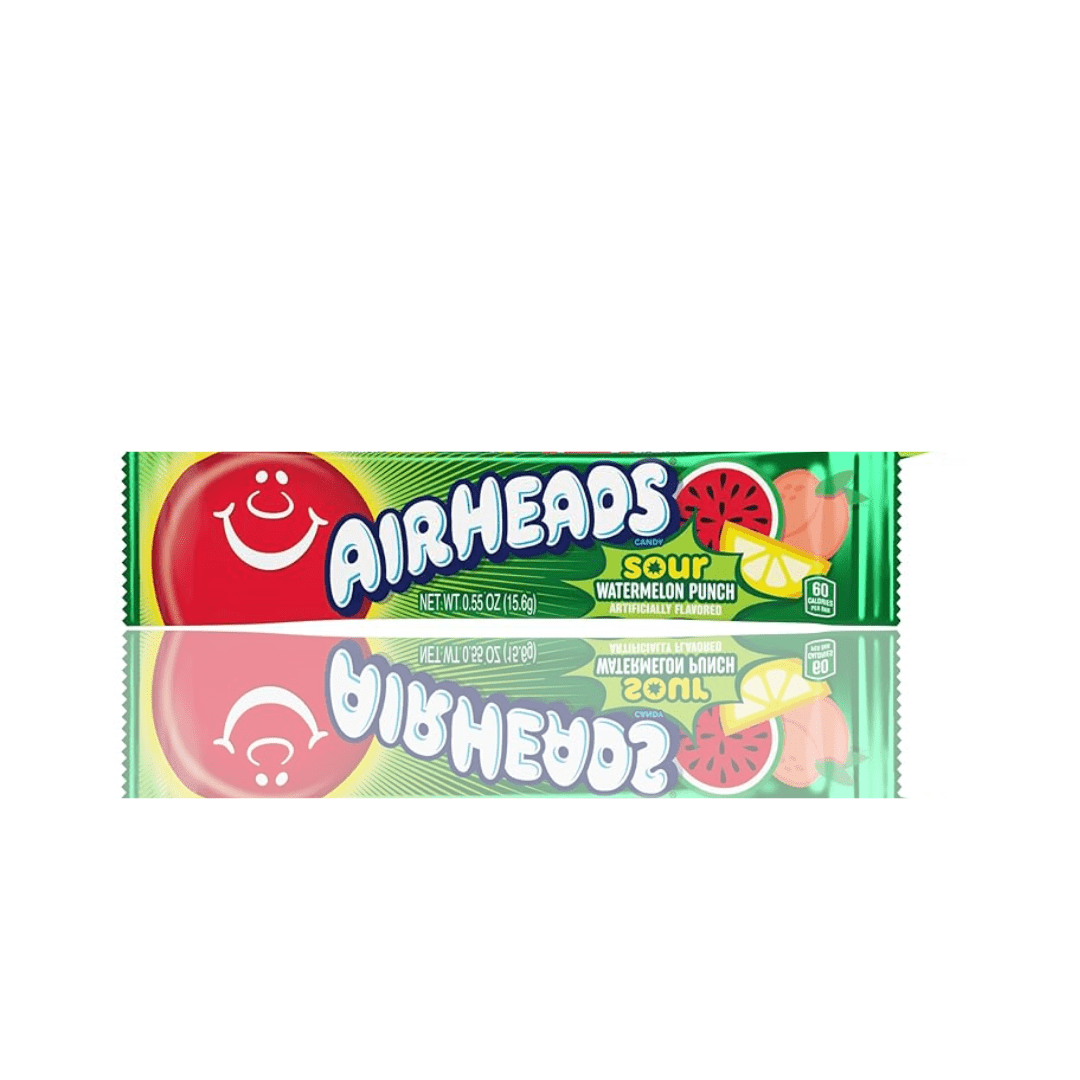 Airheads  Singles Sour Watermelon Punch 36 x 15.6g (0.55oz)