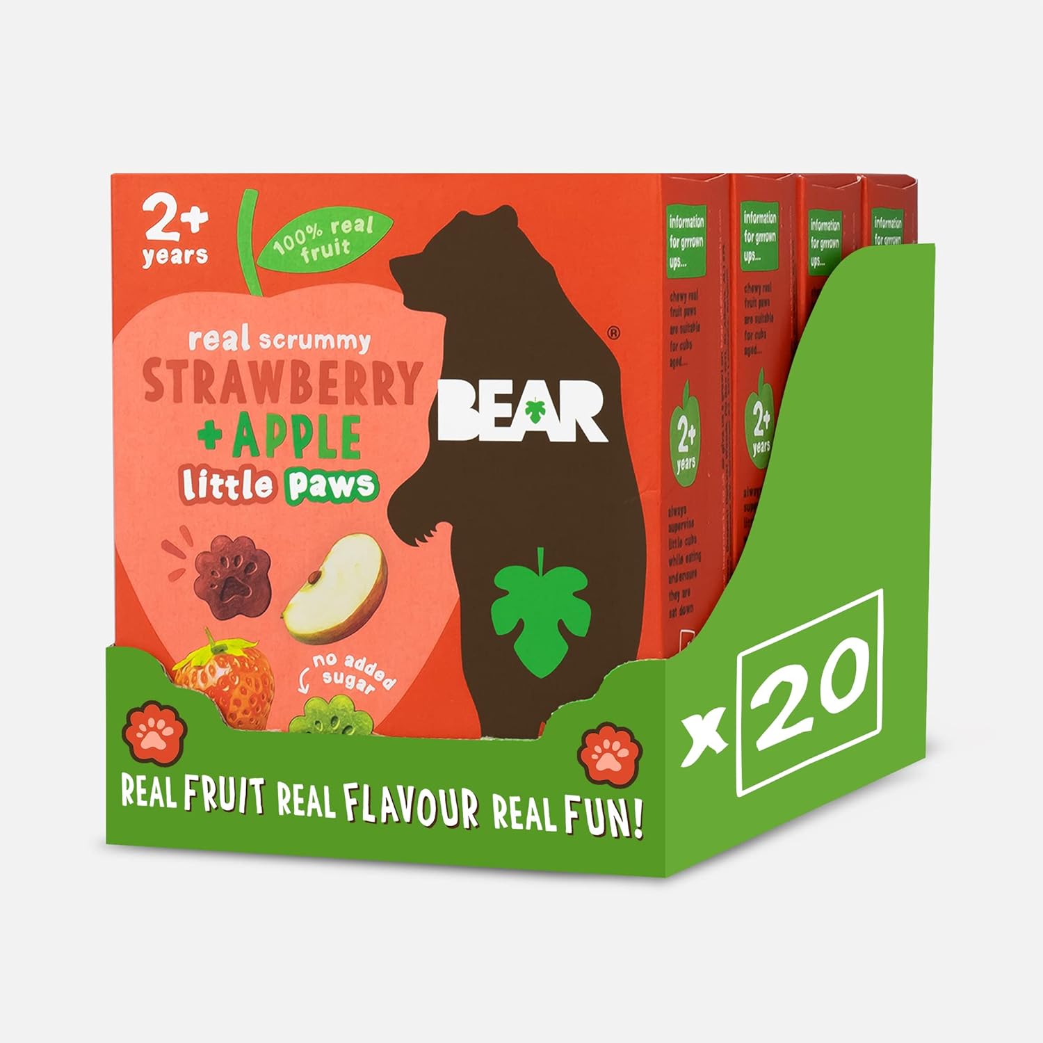 Bear Paws MULTIPACK Strawberry & Apple 4 x 5 x 20g