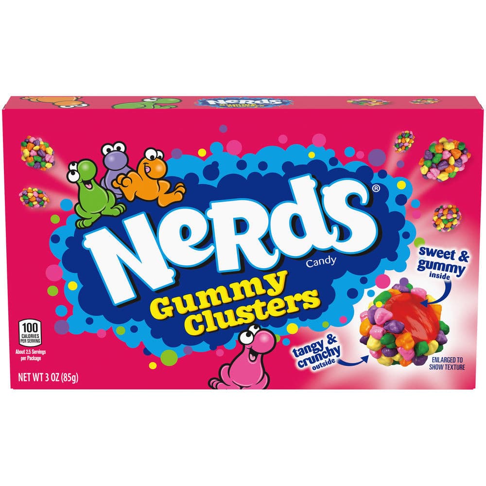 Nerds Gummy Clusters Theater Box Rainbow NK 12 x 85g (3oz)