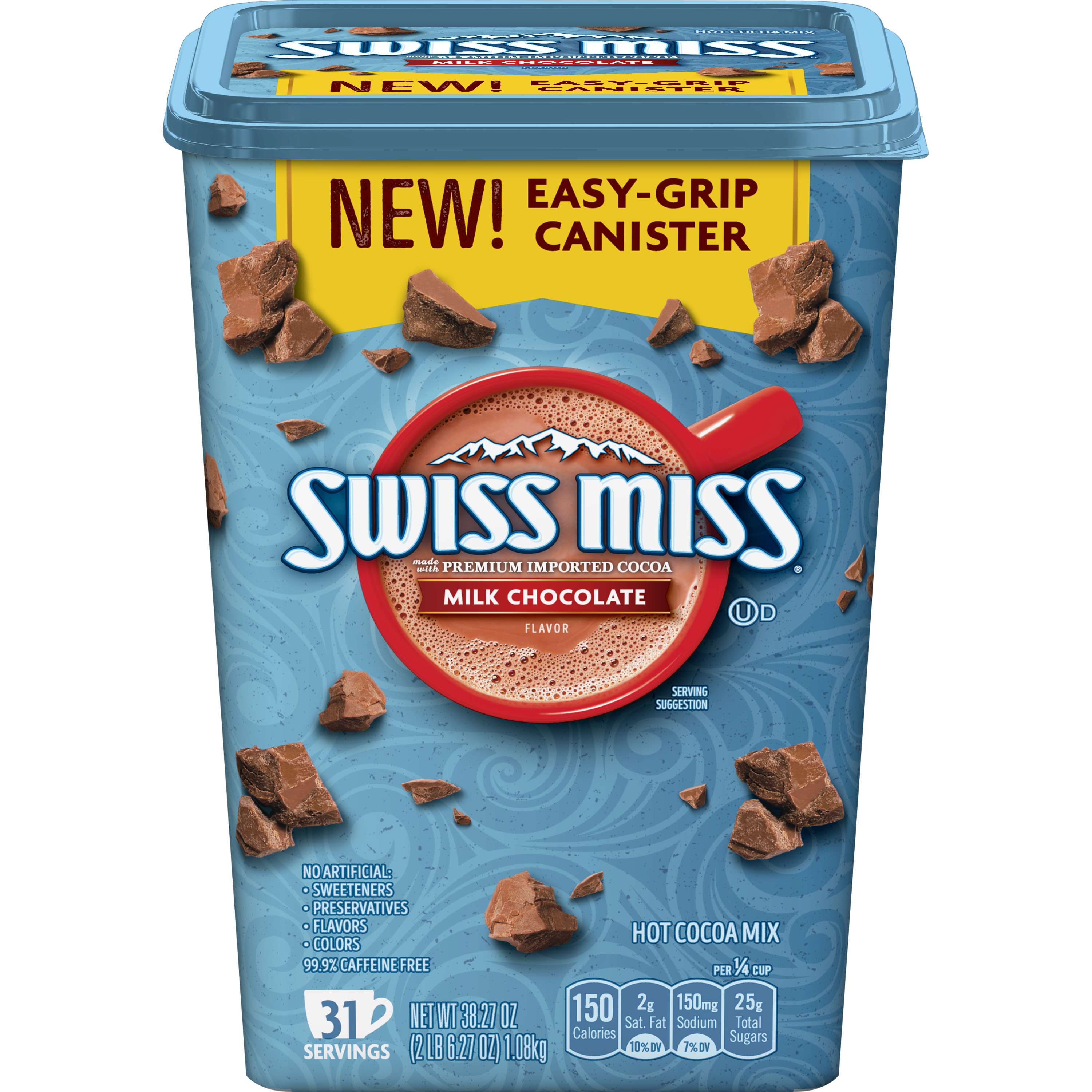 Swiss Miss Milk Chocolate Cannister 5 x 1.08kg (38.27oz)