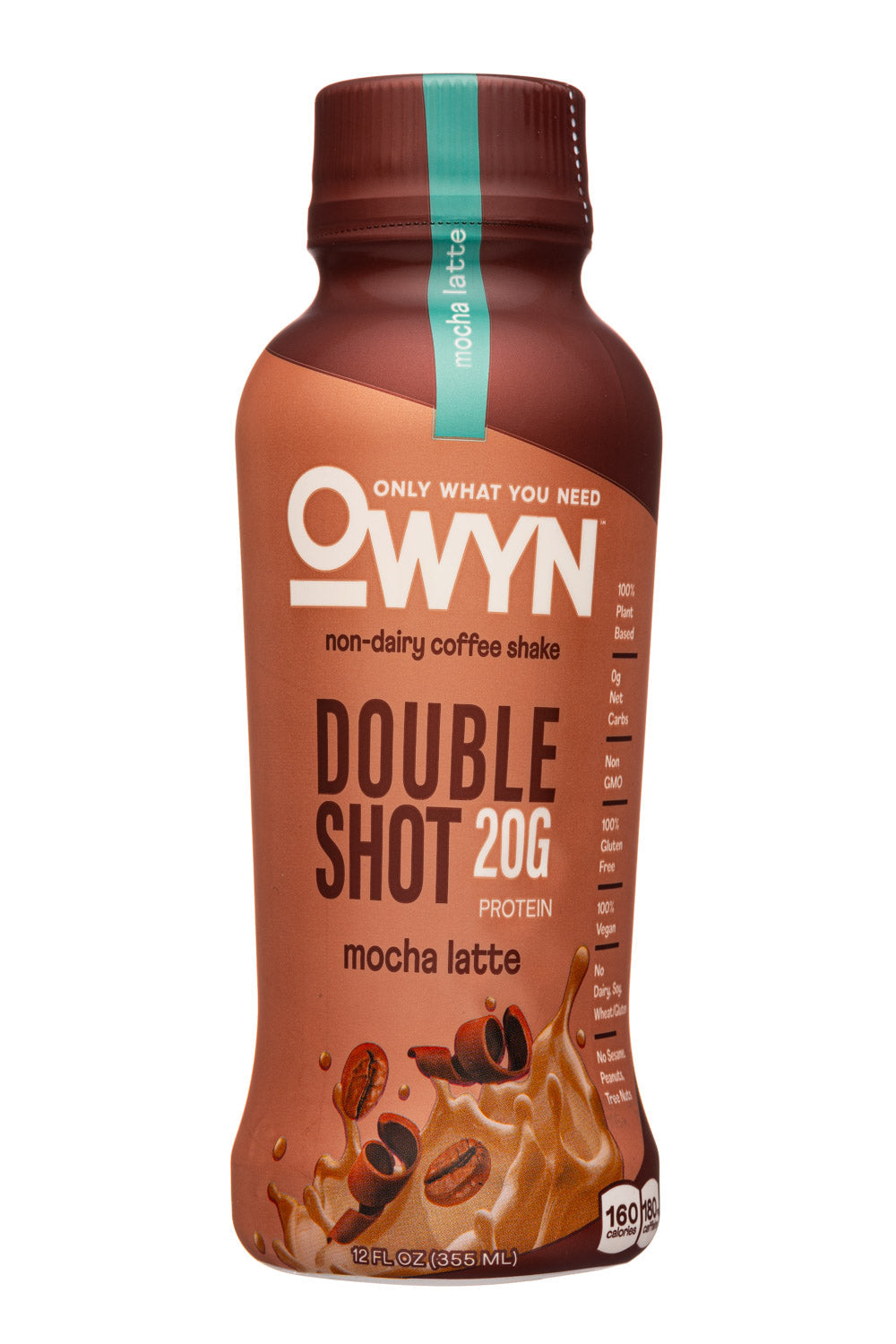 OWYN Pack of 12 x 355ml Double Shot Mocha Latte